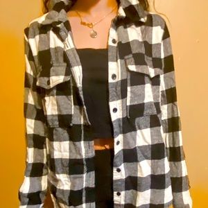 Flannel black and white